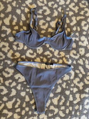 NWOT! Nasty Gal Ribbed Bikini Set